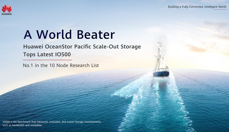 El almacenamiento a escala de Huawei OceanStor Pacific encabeza la clasificación IO500