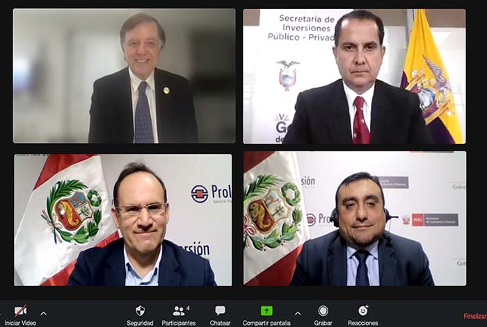 PROINVERSIÓN compartirá experiencias con la Secretaría de Inversiones Público Privadas de Ecuador
