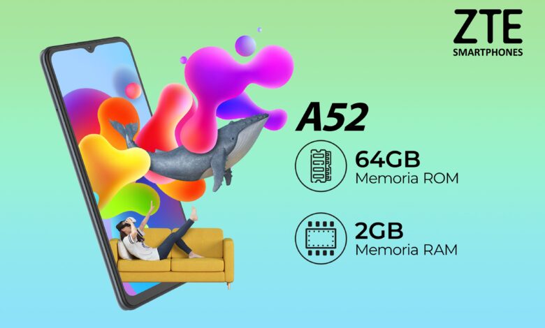 El nuevo ZTE A52 llega para sorprender con su gran pantalla y batería de larga duración