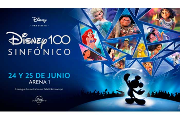 El 24 y 25 de junio llega a Perú Disney 100 Sinfónico, un espectáculo que recorre la historia de Disney a través de algunas de sus canciones más icónicas
