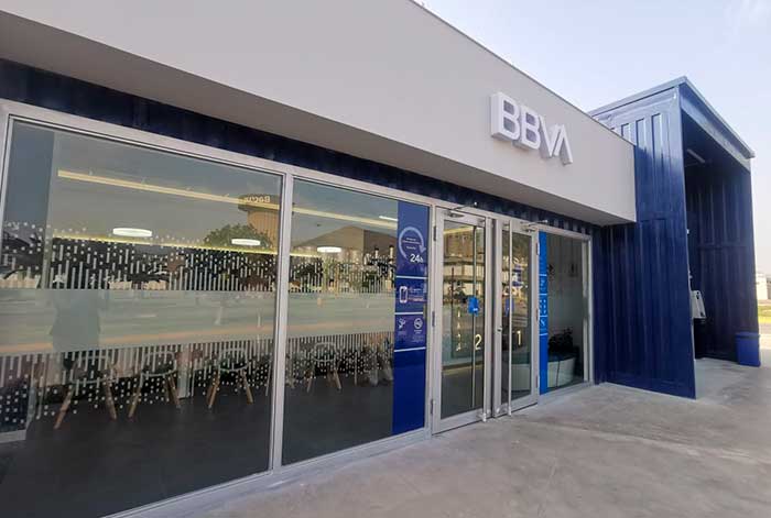 BBVA inaugura su primera oficina financiera de construcción modular sostenible
