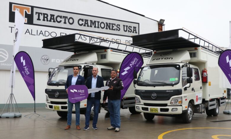 Alivo Renting entrega nueva flota de camiones de la marca Fotón