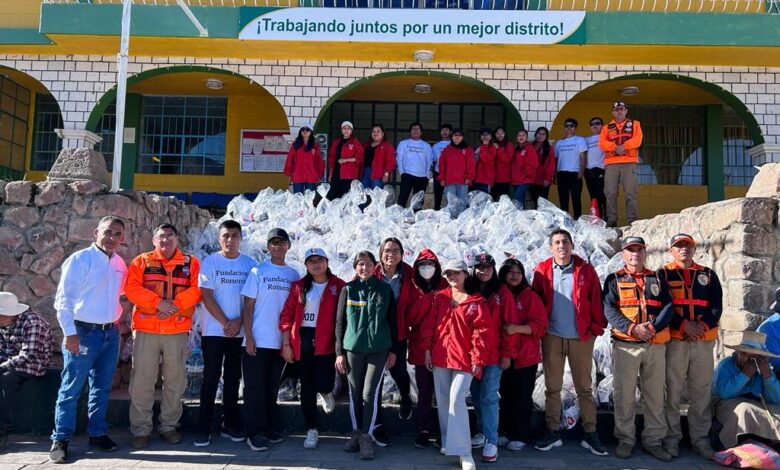 Pobladores afectados de Ubinas reciben donación de la Fundación Romero ante proceso eruptivo de volcán