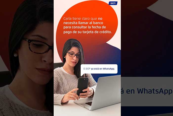 BCP busca que el 30% de consultas que recibe sean resueltas por su canal de atención WhatsApp