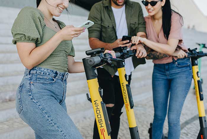 Whoosh, llego a Santiago el servicio de alquiler de scooters eléctricos más innovador de Sudamérica