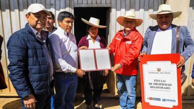 Familias de Combayo se convierten en propietarios gracias a campaña "Cofopri en tu distrito" que llegó al distrito de La Encañada en Cajamarca