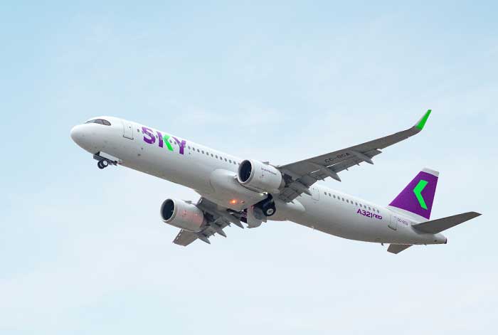 aerolínea sky inicia vuelos a chiclayo y cajamarca con más de 20 mil pasajes vendidos