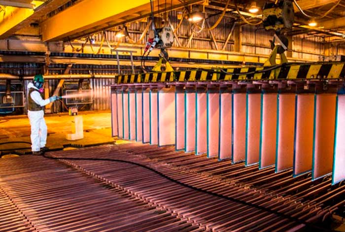 Producción de cobre destacó en cuatro departamentos aportando el 51,1% durante mayo del presente año