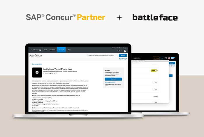 battleface anuncia su integración con Concur Travel