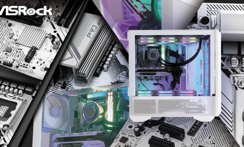 ASRock presentó su línea de motherboards en color blanco