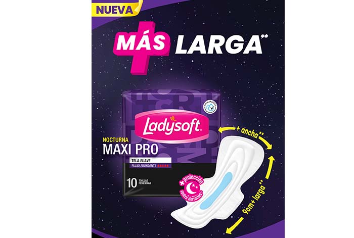 Ladysoft, segunda marca en toallas femeninas, presenta nuevo producto nocturno