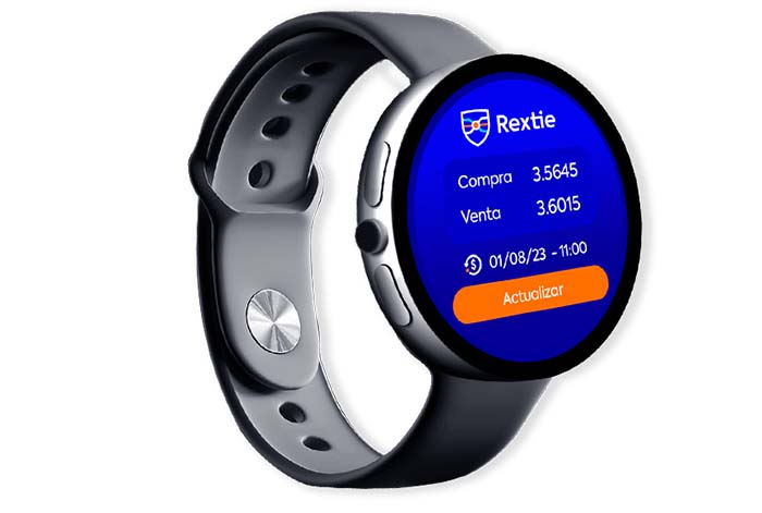 Rextie lanza la primera app con el tipo de cambio para Smart Watch