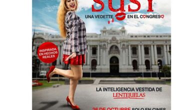 Presentan el afiche oficial de la película Susy, una vedette en el Congreso