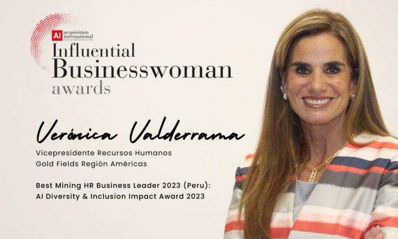 Vicepresidenta de RRHH de GOLD FIELDS obtiene el “International Business Woman Award 2023”