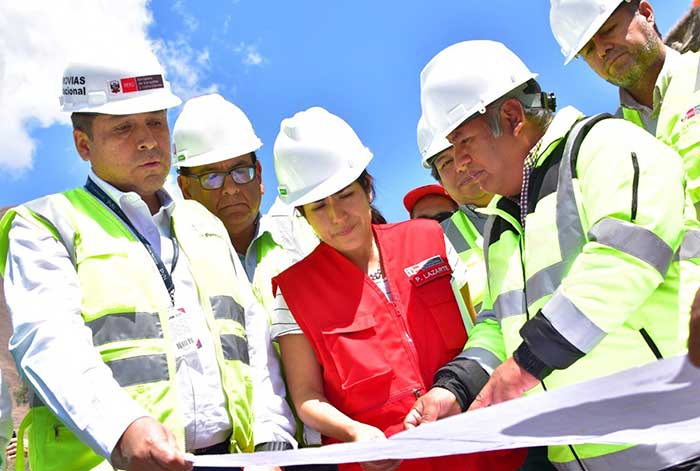 Ministra Lazarte realizó una supervisión para acelerar los trabajos del corredor Huánuco–La Unión–Huallanca