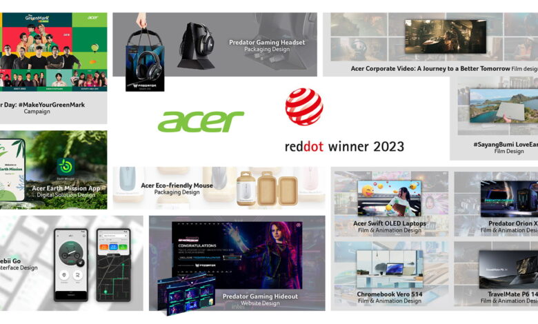 Campañas y soluciones digitales de Acer que abogan por la sostenibilidad reconocidas por los premios Red Dot