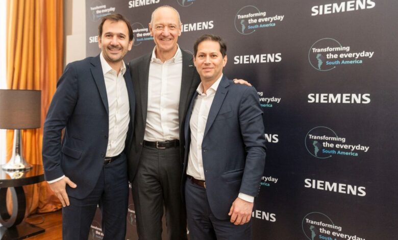 Roland Busch, CEO de Siemens, visitó Sudamérica y ratificó el compromiso de la compañía con el desarrollo sostenible en la región
