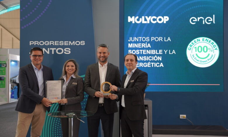 PERUMIN 36: Molycop recibe certificado verde de Enel generación por consumo de energía 100 % renovable
