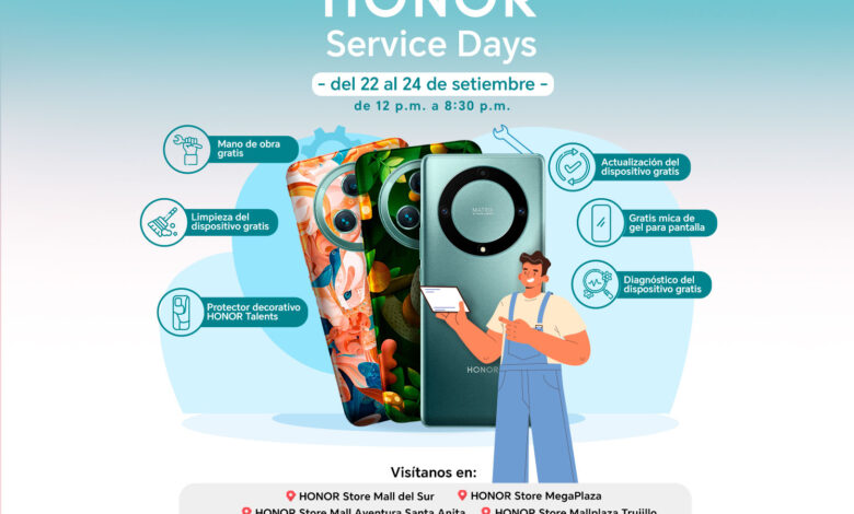 Tienda HONOR Plaza Norte tendrá su primer HONOR Service Days con diversas novedades