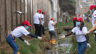 Red de Voluntarios Claro recogió casi media tonelada de residuos en los Pantanos de Villa