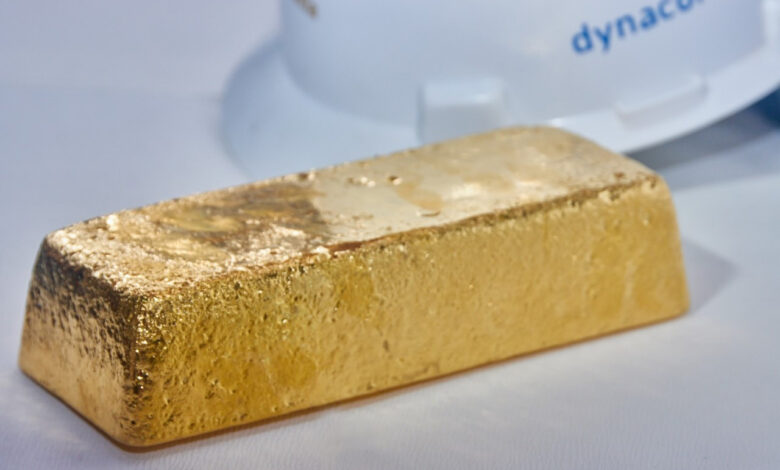 DYNACOR INFORMA PRODUCCIÓN RÉCORD MENSUAL DE ORO DE MÁS DE 12 000 ONZAS AUEQ Y VENTAS DE US$ 21.6 MILLONES (C$ 29.1 MILLONES)