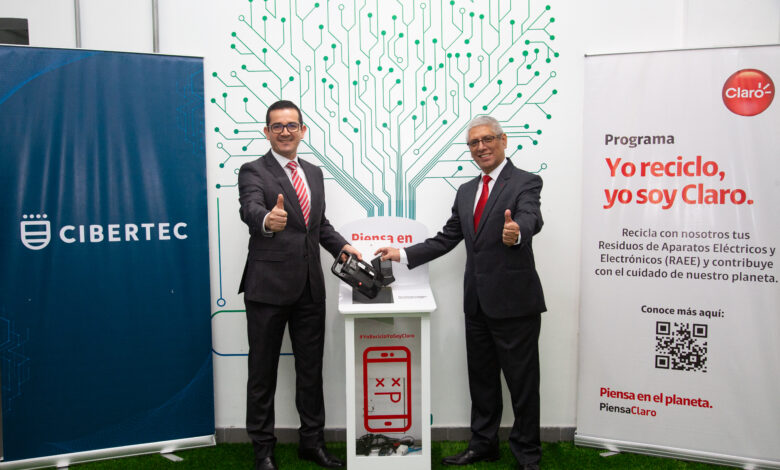 Cibertec se une al programa de reciclaje de Residuos de Aparatos Eléctricos y Electrónicos (RAEE) de Claro Perú