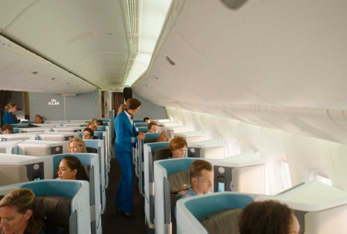 KLM presenta los nuevos asientos de la World Business Class a bordo de la flota B777
