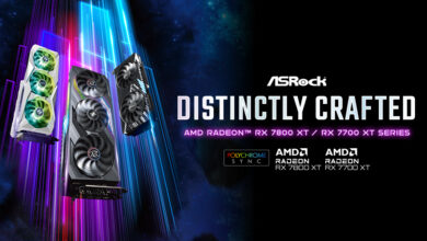 ASRock lanza sus placas de video AMD Radeon RX 7800 XT y Radeon RX 7700 XT