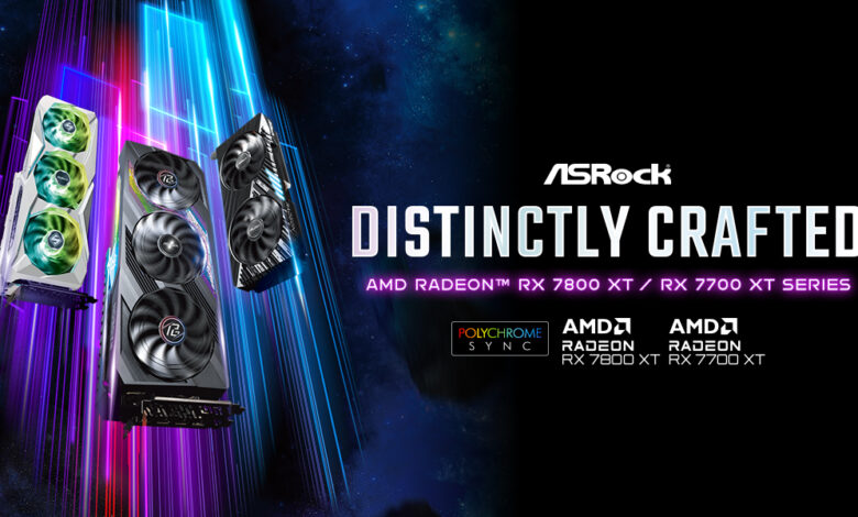 ASRock lanza sus placas de video AMD Radeon RX 7800 XT y Radeon RX 7700 XT