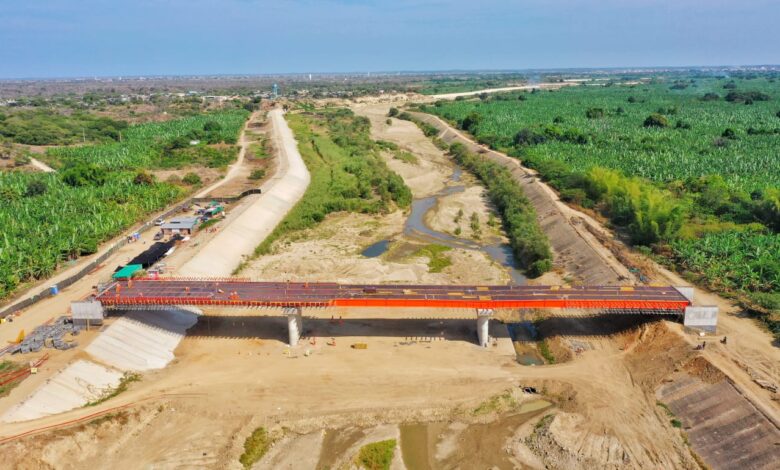 MTC avanza la construcción del puente Uña de Gato en Tumbes