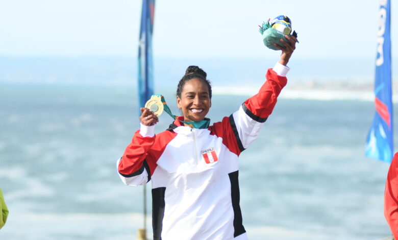 Orgullo peruano: La surfista peruana Mafer Reyes ganó una medalla de oro en los Panamericanos 2023