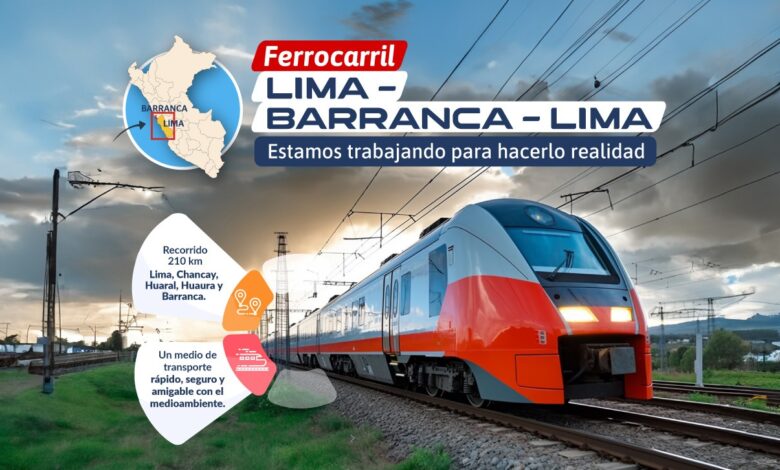 MTC abrió convocatoria para la elaboración del Estudio de Preinversión del Ferrocarril Lima-Barranca