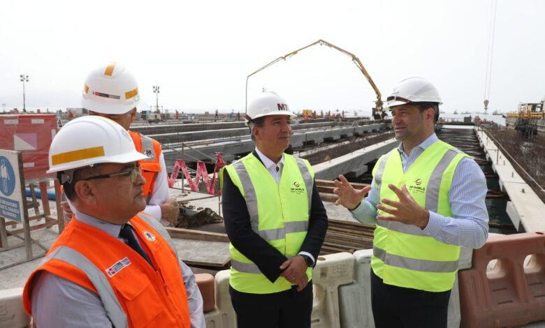 Ministro Pérez Reyes: Ampliación del Muelle Sur del Puerto del Callao tiene un avance cercano al 80 %