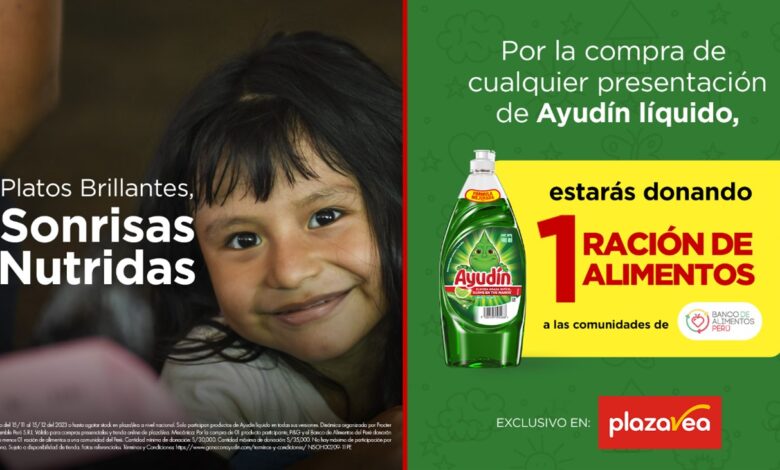 Ayudín, plazaVea y el Banco de Alimentos Perú lanzan campaña para entregar raciones a familias en situación de vulnerabilidad alimentaria