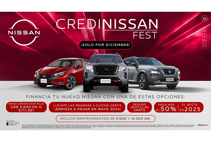 Nissan lanza CrediNissan Fest, campaña de créditos con grandes beneficios a nivel nacional