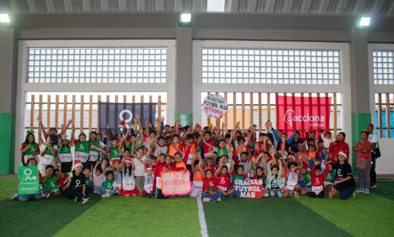 ACCIONA Energía y Fútbol Más promueven la inclusión y el desarrollo integral de niños y niñas de San Juan de Marcona
