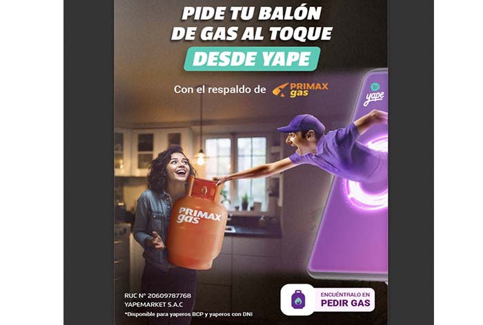 Yape lanza su nueva funcionalidad ‘Yape Gas’