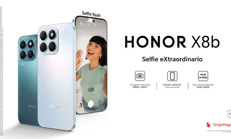 El HONOR X8b, con cámara de selfies de 50MP con flash, llegó a Perú