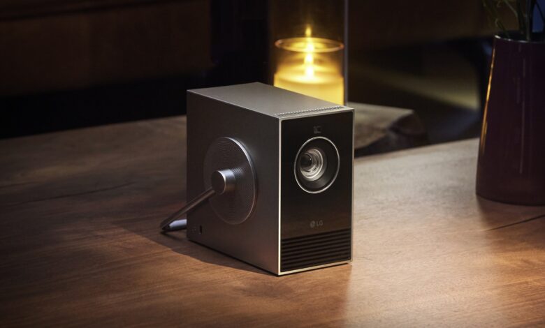 LG lanza proyector 4K que funciona como un objeto de arte