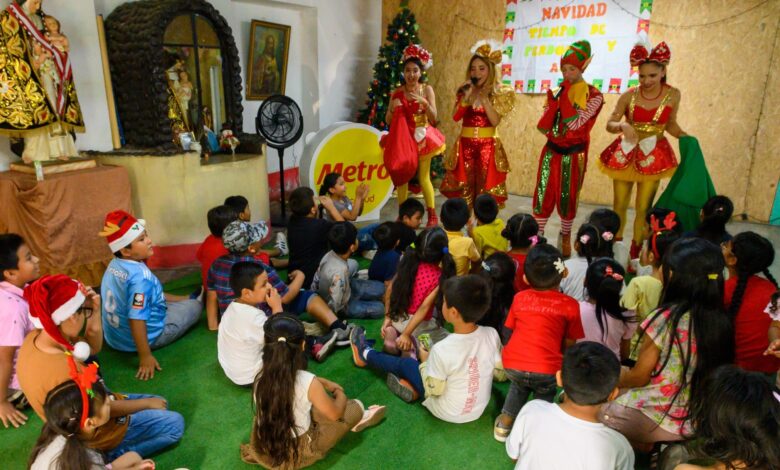 Metro y Banco de Alimentos Perú alegraron celebraciones de fin de año a más de 500 familias