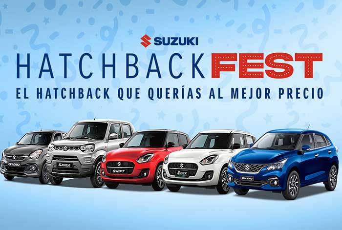 suzuki anuncia su campaña ‘hatchback fest’: el mejor momento para comprar el hatchback ideal