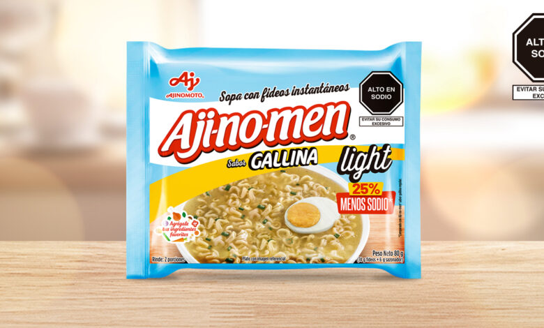 Ajinomoto del Perú lanza sopa instantánea con 25% menos sodio