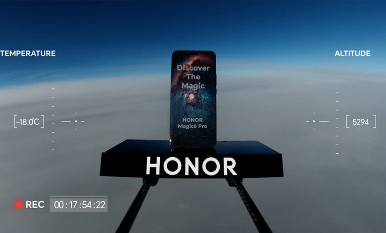 El HONOR Magic6 Pro con batería HONOR Silicon-Carbon viajó al frío extremo de la estratósfera