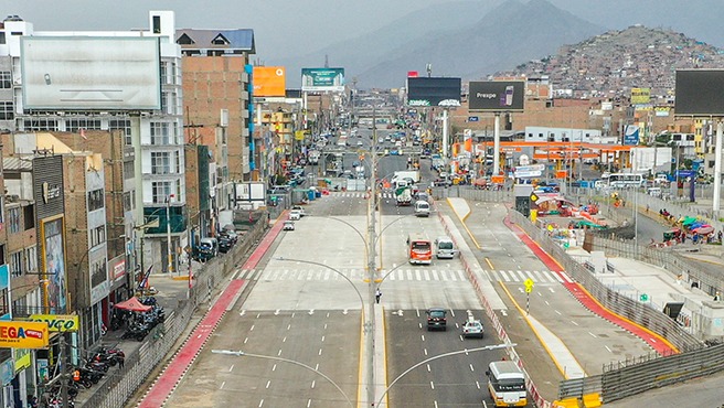 Liberan seis carriles más de la av. Nicolás Ayllón que estuvieron cerrados por trabajos de la Línea 2 del Metro
