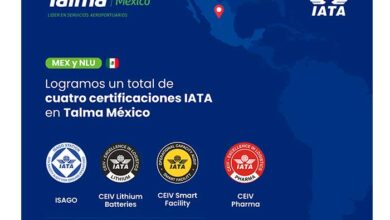 IATA certifica a Talma México por su excelencia en calidad, seguridad, y capacidad operacional de carga para transporte de baterías de litio