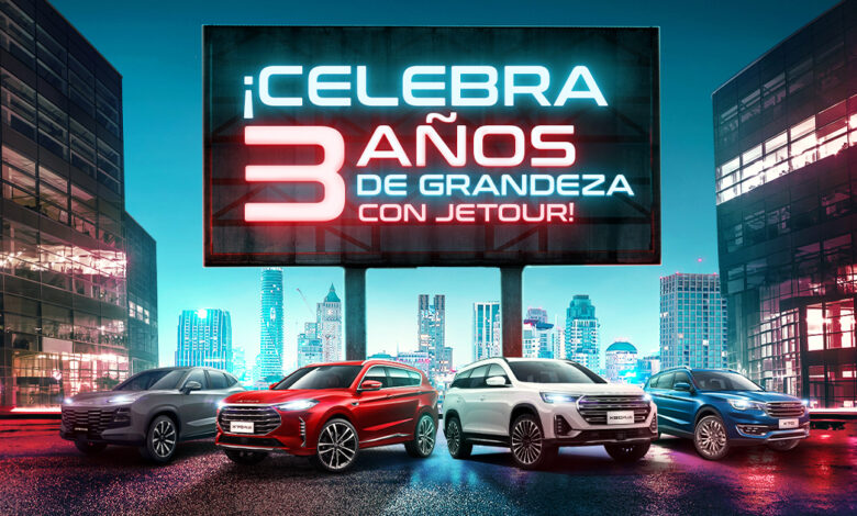 Jetour celebra su tercer aniversario con beneficios especiales para sus clientes