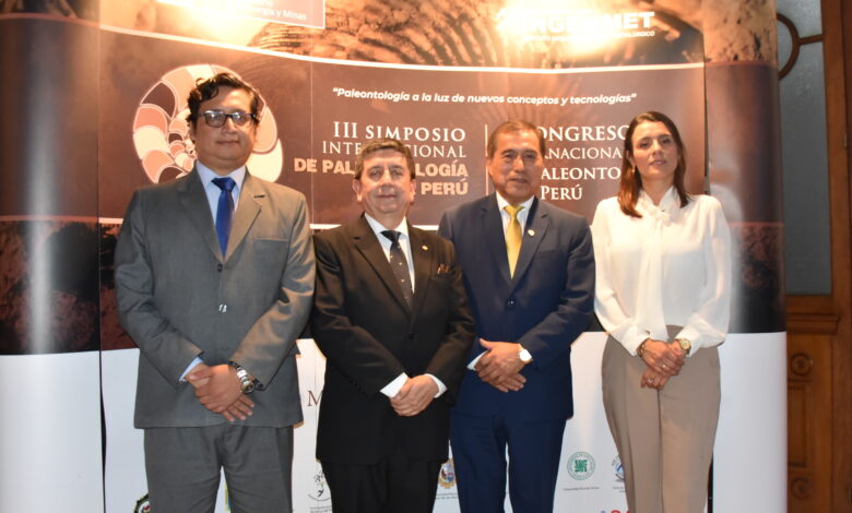 Ingemmet realizó el lanzamiento del III Simposio Internacional de Paleontología del Perú - I Congreso Internacional de Paleontología del Perú