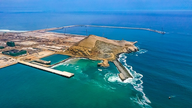 Megapuerto de Chancay presenta un avance de obras del 74 %