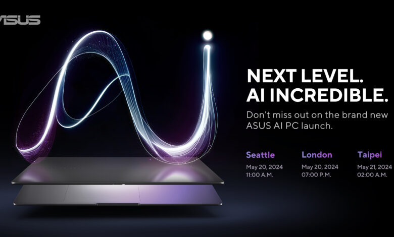 ASUS anuncia el evento de lanzamiento Next Level. AI Incredible en el que presentará su primera PC ASUS AI de nueva generación