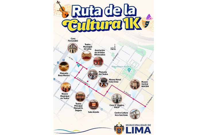 La Municipalidad de Lima presenta “Ruta de la Cultura 1K”